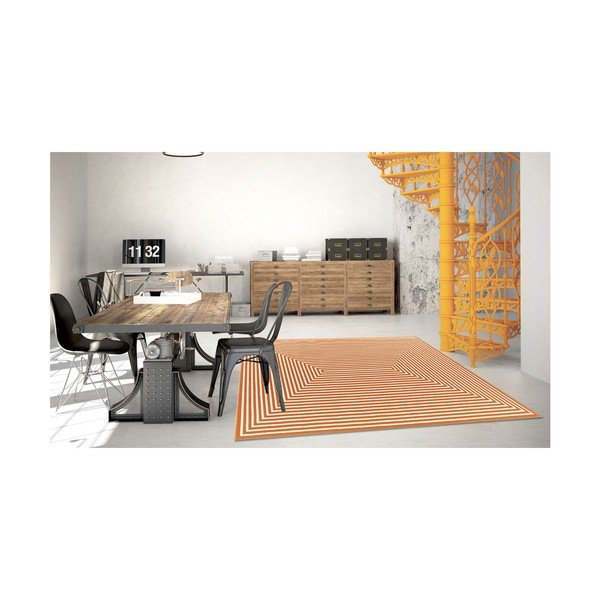 Tappeto arancione per esterni , 160 x 230 cm Braid - Floorita-image-4