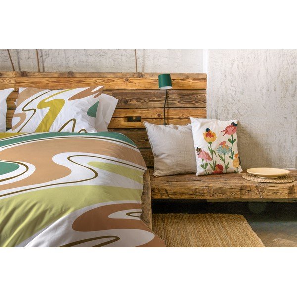 Lenzuolo singolo 140x200 cm in cotone sateen bianco-arancio Student Collection - Butter Kings-image-1