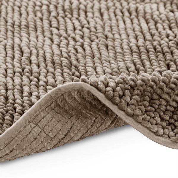 Tappetino per il bagno marrone chiaro 70x120 cm Bati – Restilo-image-3