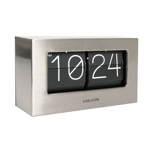 Orologio a scorrimento in scatola Grey Present Time - Karlsson-image-3