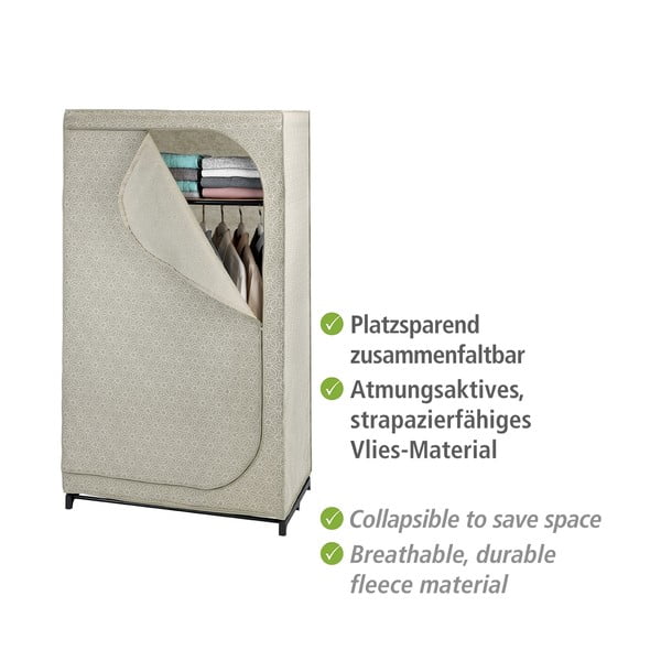 Armadio beige in tessuto 90x160 cm Balance - Wenko-image-3
