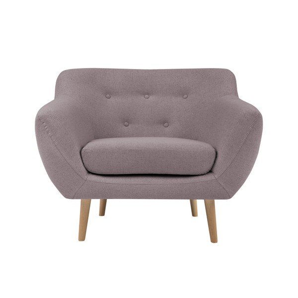 Poltrona rosa con gambe leggere Sicile - Mazzini Sofas
