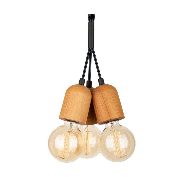 Lampada a sospensione in colore nero-naturale Tahiti - Squid Lighting-image-3