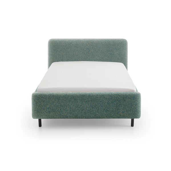 Letto matrimoniale imbottito verde scuro rete non inclusa 160x200 cm Primo – Meise Möbel-image-3