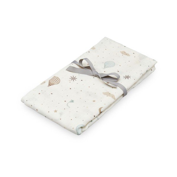 Coperta per bambini avorio in cotone organico confezionata 120x120 cm Dreamland – Cam Cam Copenhagen