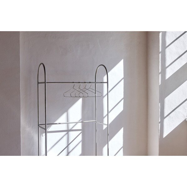 Stand appendiabiti color argento opaco in metallo 92x186x39 cm Arch – Mette Ditmer Denmark-image-2