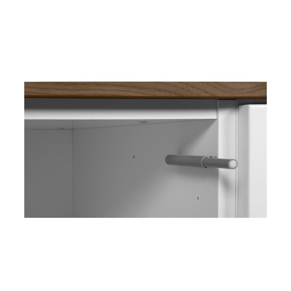 Cassettiera bassa bianca/marrone 160x84 cm Join - TemaHome-image-4