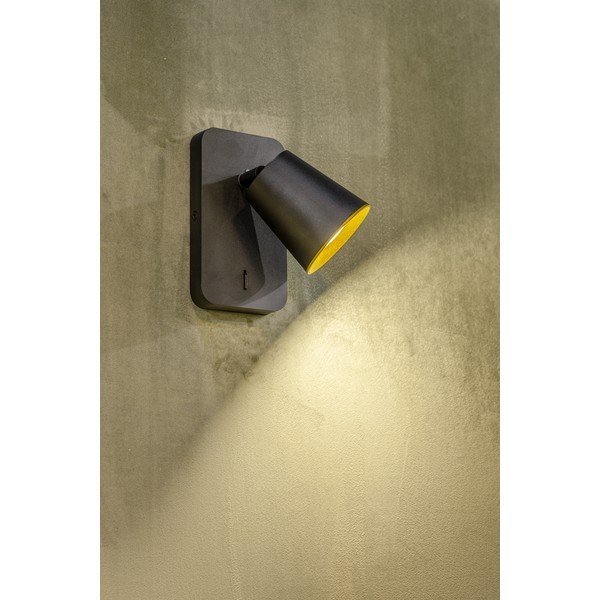 Lampada da parete nera ø 8 cm Elli - GTV-image-1