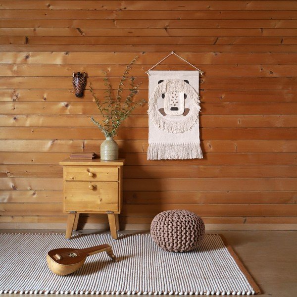 Tappeto arancione con lana 200x140 cm Bergen - Nattiot-image-1