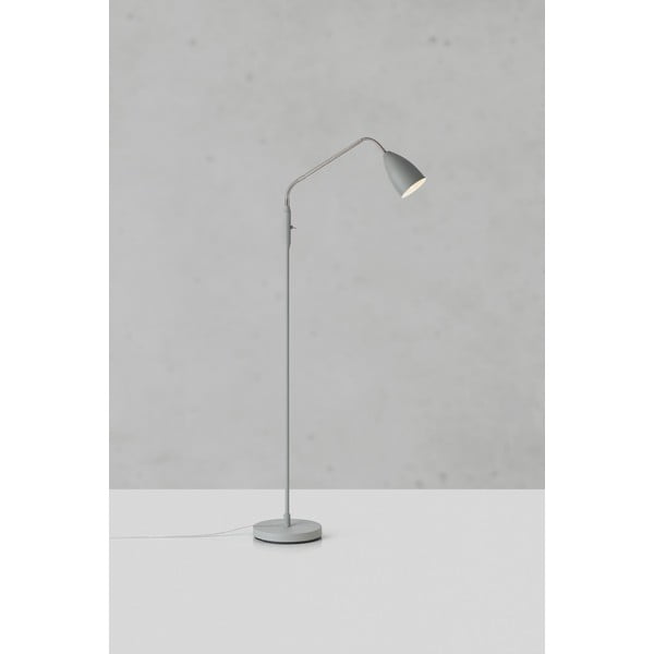 Lampada da terra LED grigia con paralume in metallo e intensità regolabile (altezza totale 140 cm) Patro – Markslöjd-image-4