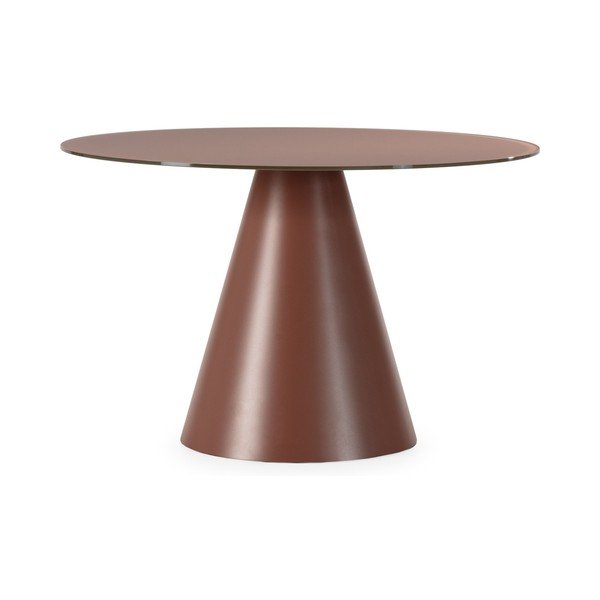 Tavolo da pranzo rotondo con piano in vetro ø 120 cm Vida – MOME