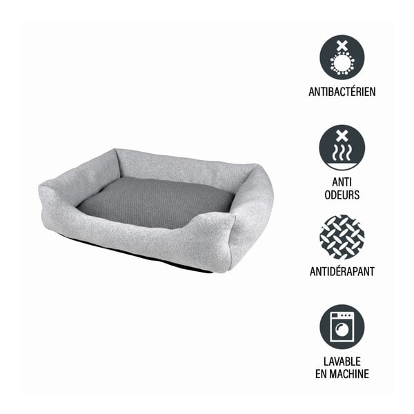 Cuccia grigio chiaro per cane 70x58 cm Graphene – Love Story-image-3