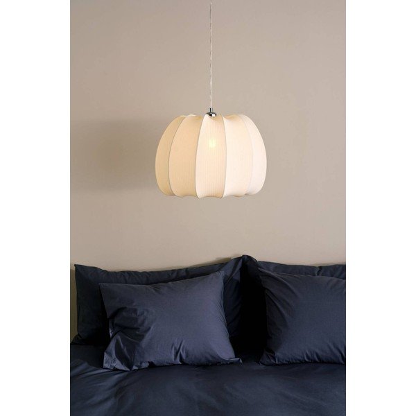 Lampadario color crema in tessuto ø 42 cm Pion – Jotex-image-1