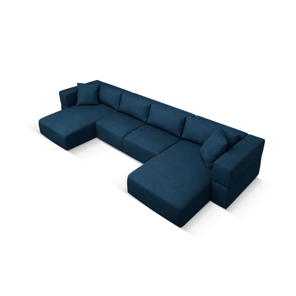 Divano angolare blu a U Esther - Milo Casa-image-2