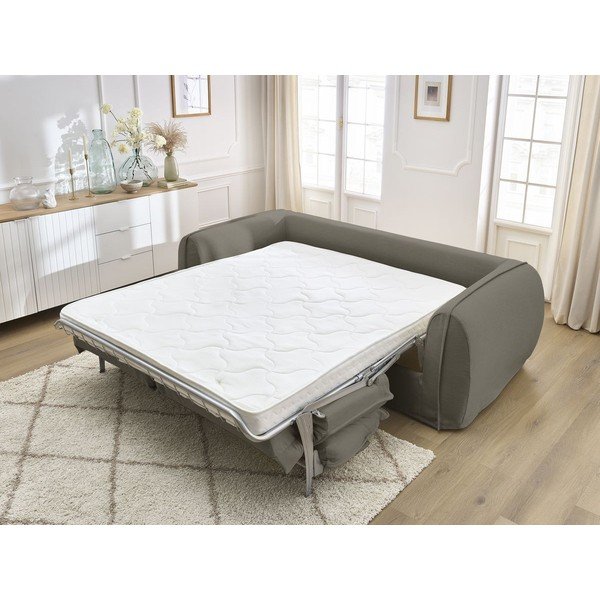 Divano grigio tortora per il riposo quotidiano/allungabile 236 cm Archimede – Bobochic Paris-image-1
