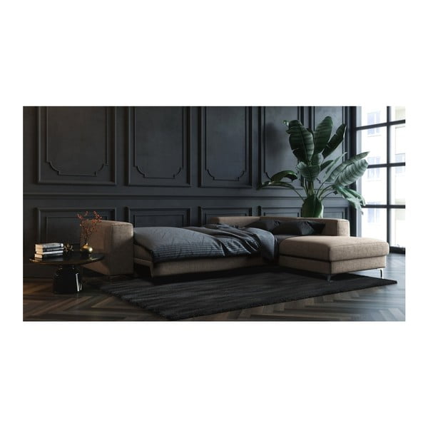 Divano letto beige scuro Devichy , angolo destro Rothe - devichy-image-4