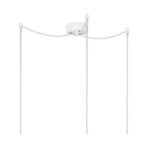 Pendente bianco a tre bracci Elementare opaco, ⌀ 14 cm Ume - Sotto Luce-image-3