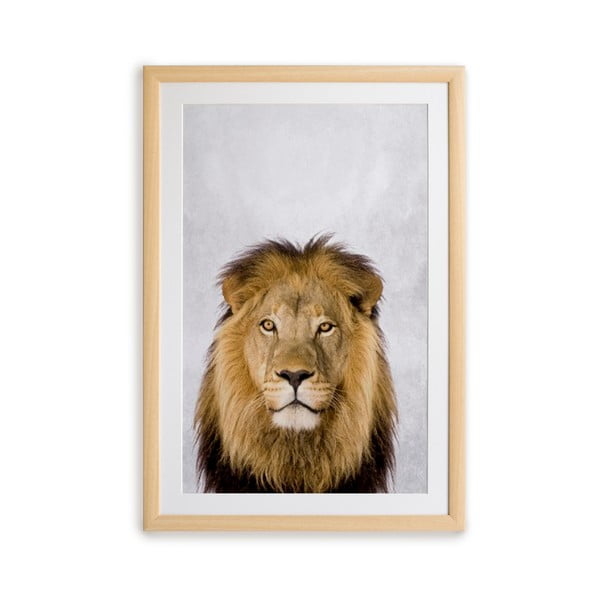 Pittura murale in cornice , 30 x 40 cm Lion - Surdic