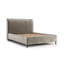 Letto matrimoniale imbottito beige con spazio contenitivo e rete 180x200 cm Shell - Maison de Rêve