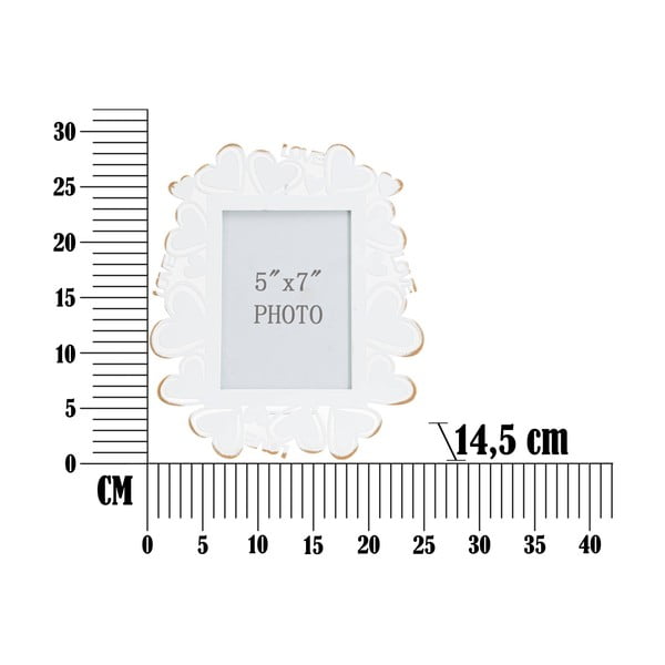 Portafoto in metallo bianco, 25 x 27,7 cm - Mauro Ferretti-image-3