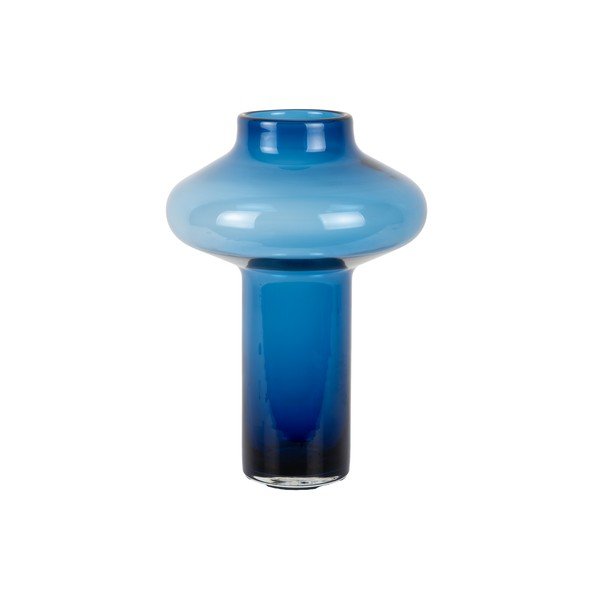 Vaso blu in vetro (altezza totale 37 cm) Asombroso  – PT LIVING