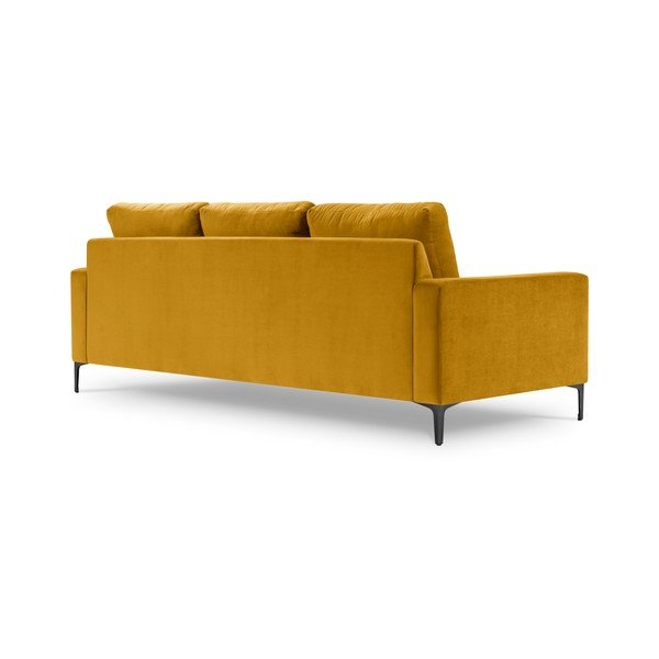 Divano in velluto giallo, 220 cm Harmony - Kooko Home-image-3