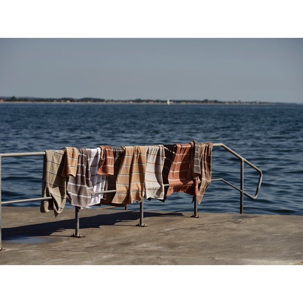 Asciugamano nero/grigio chiaro in cotone 50x100 cm Sauna – Zone-image-3