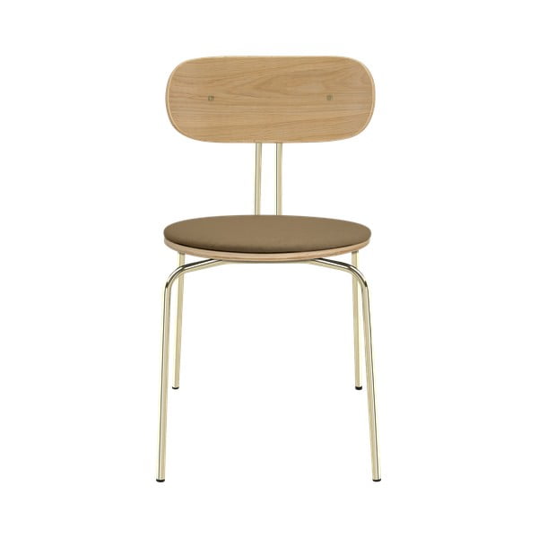 Sedie da pranzo in marrone chiaro dorato Curious - UMAGE-image-2