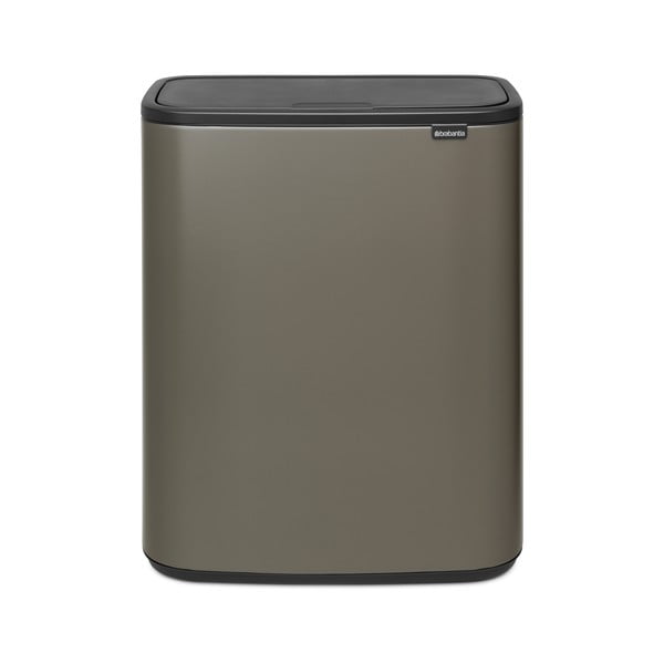 Bidone per rifiuti in acciaio grigio touch 60 l Bo Touch Bin - Brabantia-image-2