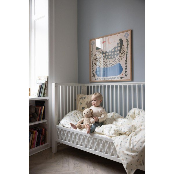 Lettino bianco con altezza regolabile/co-sleeping 60x120 cm Harlequin – Cam Cam Copenhagen-image-1