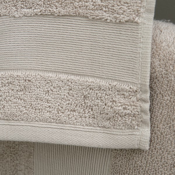 Asciugamano beige in spugna di cotone 50x85 cm Anti-Bacterial - Catherine Lansfield-image-1