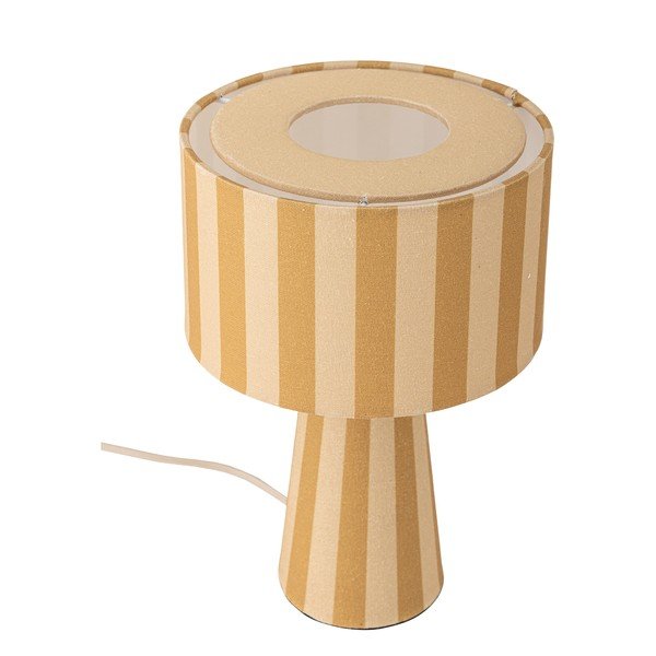 Lampada da tavolo gialla in tessuto con paralume in tessuto (altezza totale 30 cm) Emmie – Bloomingville-image-3