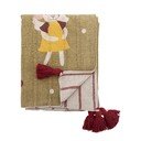 Coperta in cotone riciclato a tema natalizio 130x160 cm Peo – Bloomingville