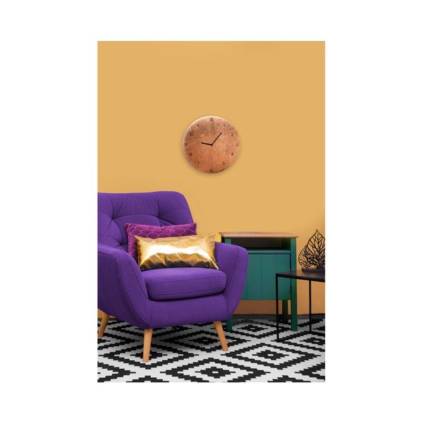 Orologio da parete in vetro , ⌀ 30 cm Copper - Styler-image-2
