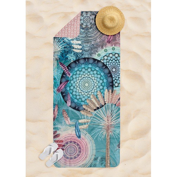 Telo mare blu ad asciugatura rapida 50x100 cm - HIP-image-1