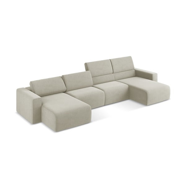 Divano angolare beige Kalea – Makamii-image-1