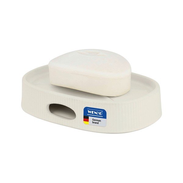 Portasaponetta color crema in ceramica Fablo – Wenko-image-2
