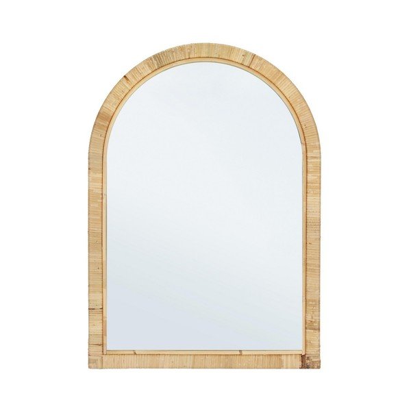 Specchio da parete con telaio in rattan 50x70 cm Hakima – Bizzotto