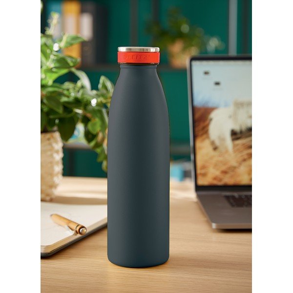 Bottiglia per acqua grigia, volume 0,5 l Cosy - Leitz-image-1