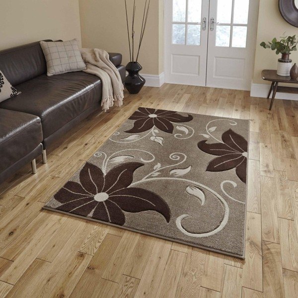 Bežovohnědý koberec Think Rugs Verona, 80 x 150 cm-image-1