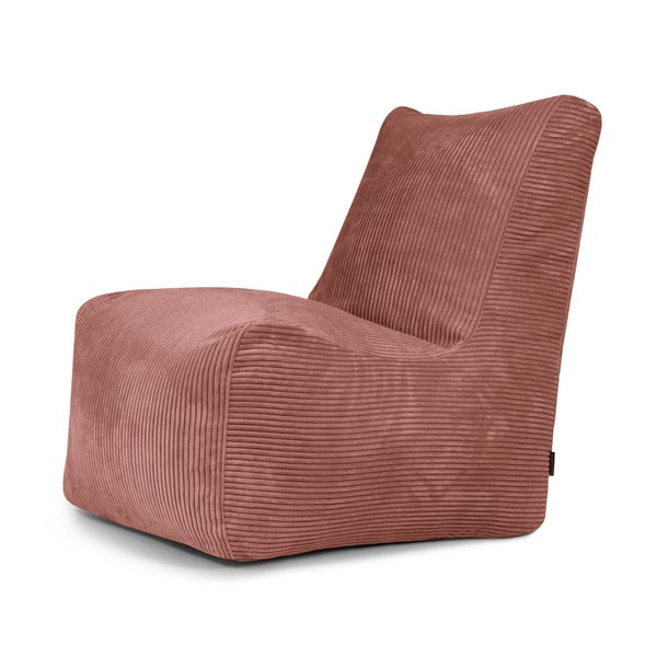 Puof a sacco color mattone con rivestimento in velluto a coste Seat Lounge – SLOWDOWN