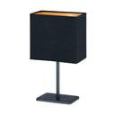 Lampada da tavolo nera con paralume in tessuto (altezza totale 30 cm) Kate – Fischer & Honsel