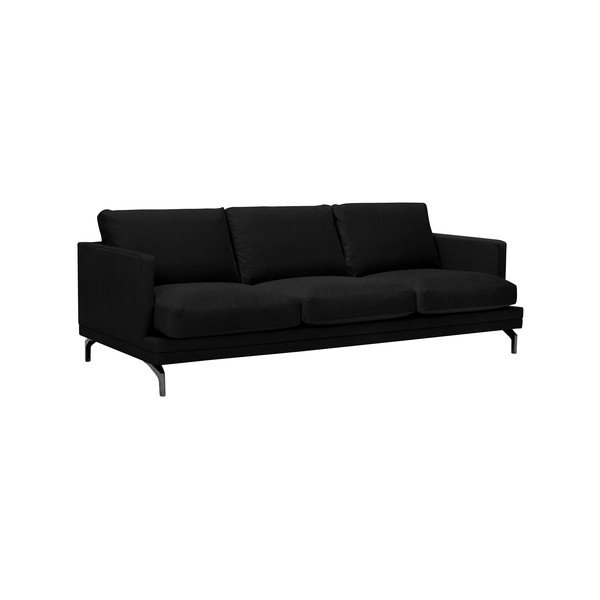 Černá pohovka s podnožím v černé barvě Windsor & Co Sofas Jupiter-image-1