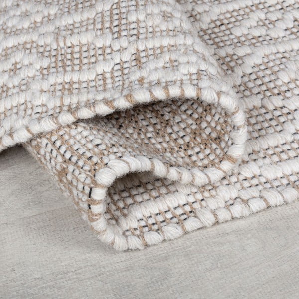 Tappeto in lana grigio chiaro tessuto a mano 80x150 cm Dream - Flair Rugs-image-2