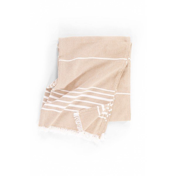 Coperta beige in cotone 150x200 cm Solene – Tiseco Home Studio