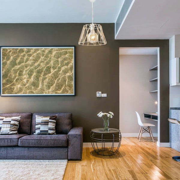 Lampada da soffitto in colore bianco-naturale 55x30 cm - Squid Lighting-image-1