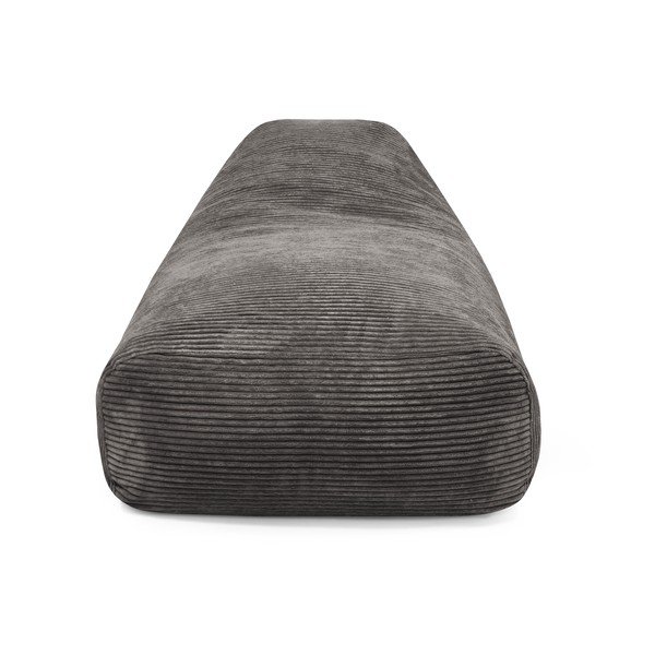 Puof a sacco verde con rivestimento in velluto a coste Snug 130 – SLOWDOWN-image-2