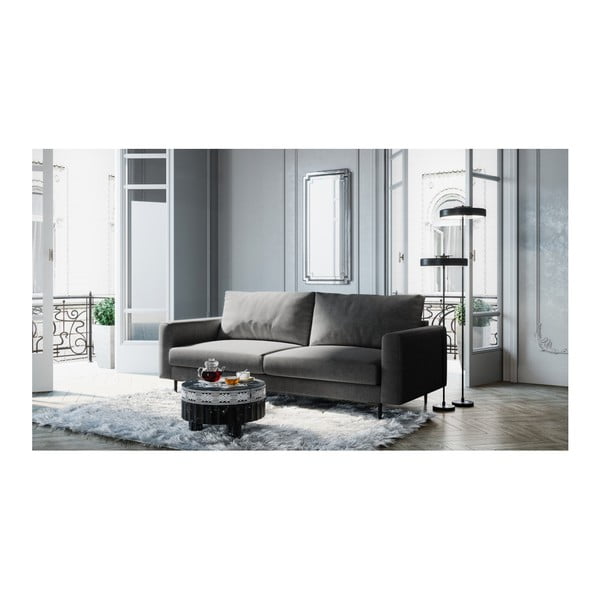 Divano grigio scuro Devichy , 222 cm Levie - devichy-image-3