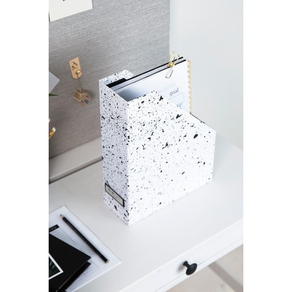 Organizzatore di documenti in bianco e nero Estelle Viktoria - Bigso Box of Sweden-image-1