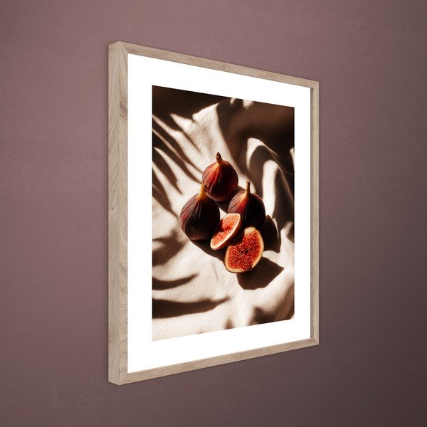 Dipinto stampato con cornice inclusa 40x50 cm Ripe Figs – Styler-image-3